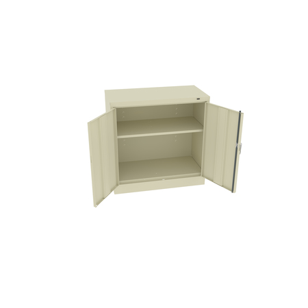TENNSCO Unassembled Under-Counter Hgt Strg Cabinet, 36"Wx24"Dx36"H, Chmpgn/Putty 2436-CPY